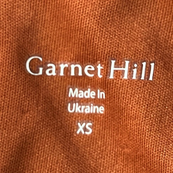 Garnet Hill Mock Neck Knit Maxi Dress in Rust - Size XS - Picture 8 of 10